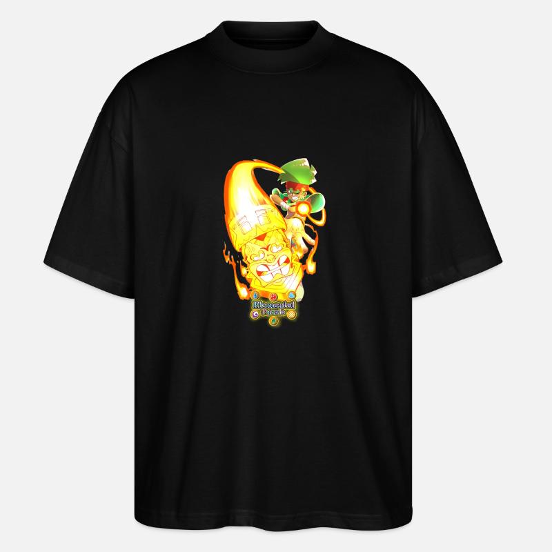 Ikit invoque Tiki Skate ! - T-shirt bio Blaster 2.0 coupe oversize Stanley/Stella Unisexe - noir