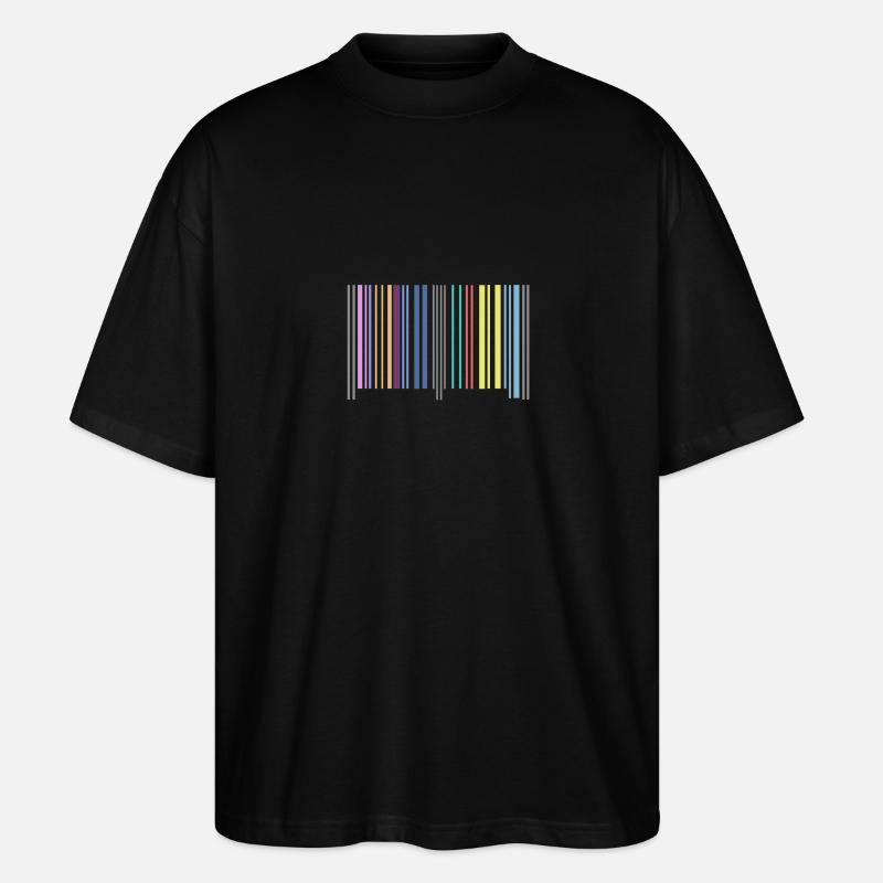 Barcode - Stanley/Stella Oversized Unisex Bio T-Shirt Blaster 2.0 - Schwarz