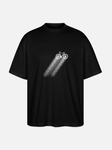 Vélo Cyclotourisme - T-shirt bio Blaster 2.0 coupe oversize Stanley/Stella Unisexe - noir