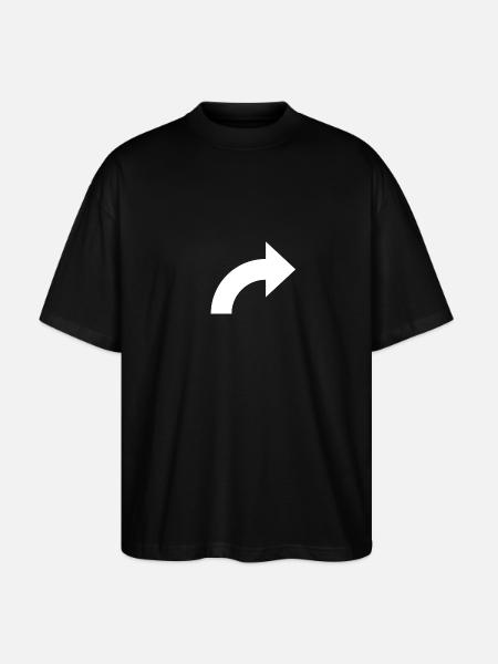 arrow - Stanley/Stella Oversized Unisex Organic T-shirt Blaster 2.0 - black