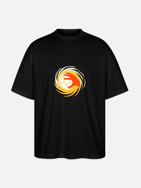 Handball Strudelhand - Stanley/Stella Oversized Unisex Organic T-shirt Blaster 2.0 - black