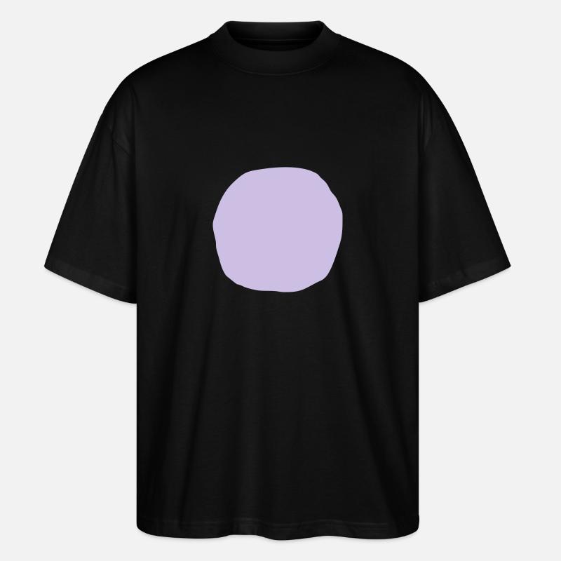 Kreis Form handgezeichnet - Stanley/Stella Oversized Unisex Bio T-Shirt Blaster 2.0 - Schwarz