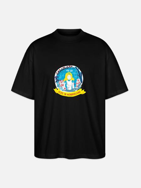 ALICE IN WONDERLAND - Stanley/Stella Oversized Unisex Bio T-Shirt Blaster 2.0 - Schwarz