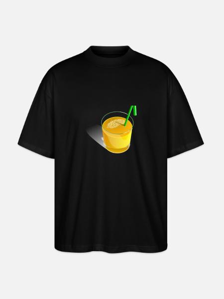 Orange Juice Saft - Stanley/Stella Oversized Unisex Organic T-shirt Blaster 2.0 - black