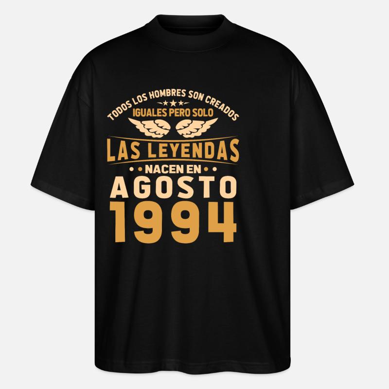 Les Légendes Août 1994 - T-shirt bio Blaster 2.0 coupe oversize Stanley/Stella Unisexe - noir