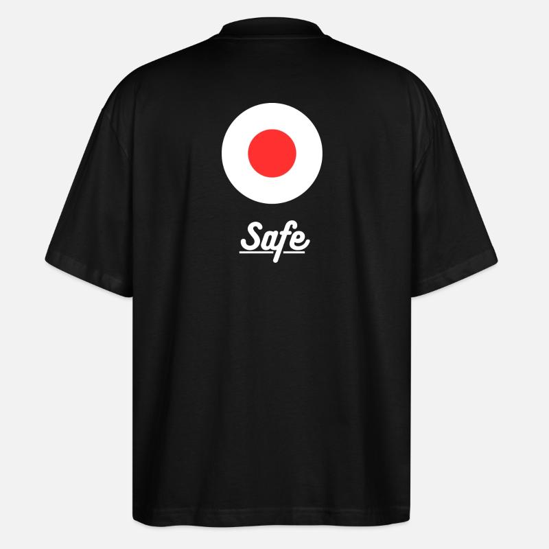 „Safe“-Design zum Statement setzen - Stanley/Stella Oversized Unisex Bio T-Shirt Blaster 2.0 - Schwarz