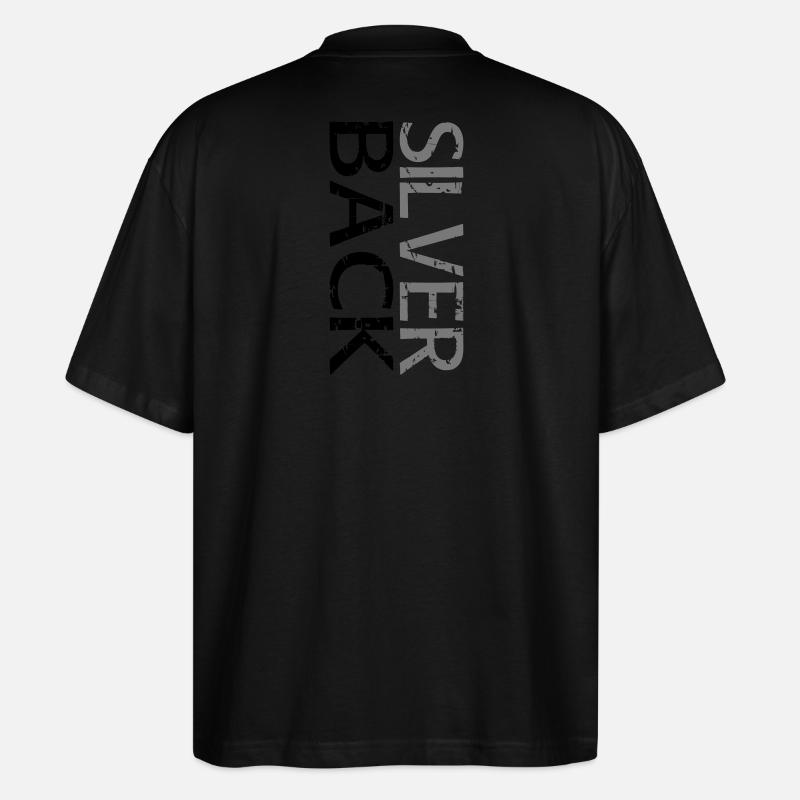 SILVERBACK (Two-line) - Stanley/Stella Oversized Unisex Organic T-shirt Blaster 2.0 - black