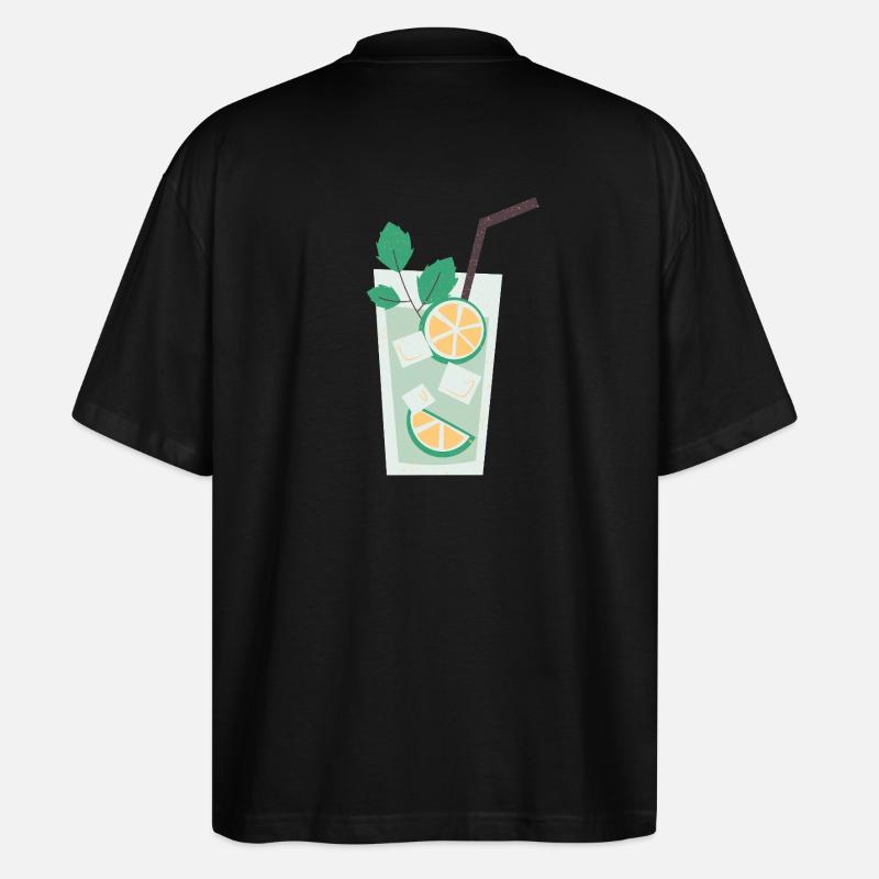 Summer Drink - Stanley/Stella Oversized Unisex Bio T-Shirt Blaster 2.0 - Schwarz