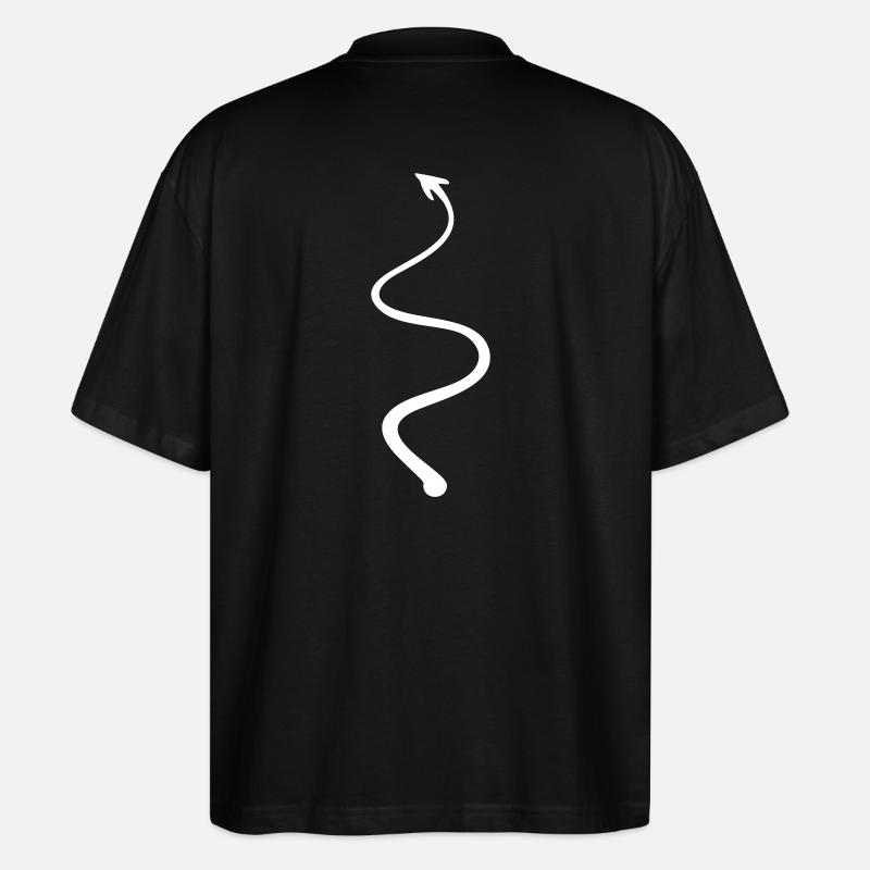 Teufelsschwanz - devil tail - Stanley/Stella Oversized Unisex Bio T-Shirt Blaster 2.0 - Schwarz