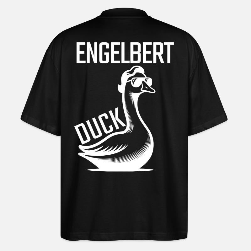 Engelbert Duck  - Stanley/Stella Oversized Unisex Bio T-Shirt Blaster 2.0 - Schwarz