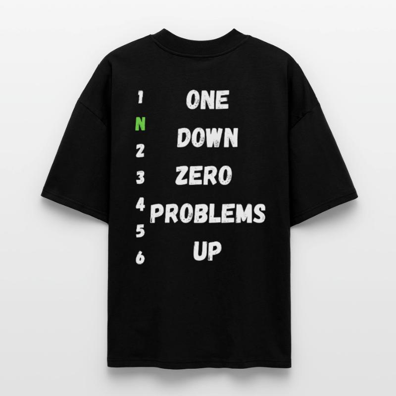One Down Zero Problems Up Stanley/Stella Oversized Unisex Organic T-shirt Blaster 2.0