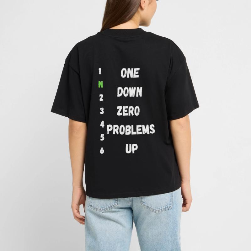 One Down Zero Problems Up Stanley/Stella Oversized Unisex Organic T-shirt Blaster 2.0