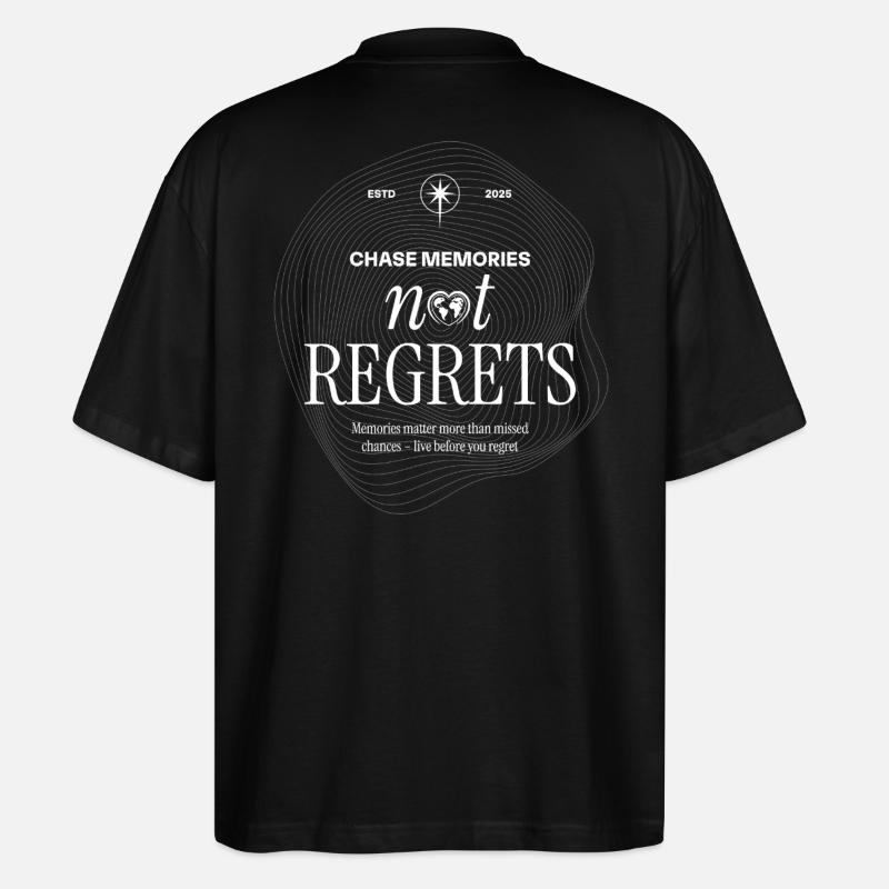 Mache Erinnerungen bereue nichts - Stanley/Stella Oversized Unisex Bio T-Shirt Blaster 2.0 - Schwarz