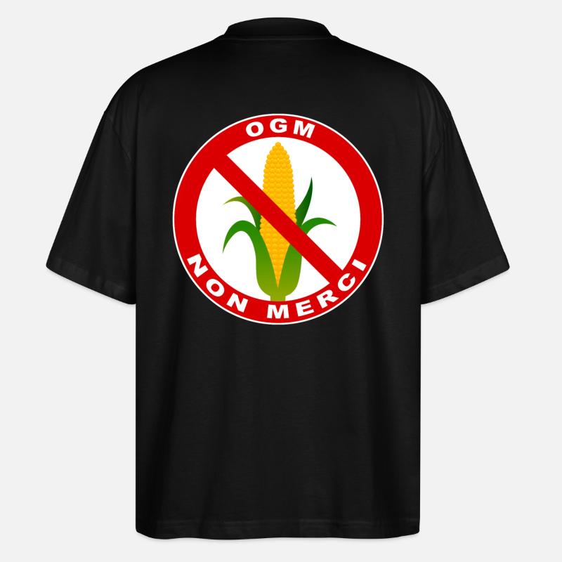 Non GMO danke - Stanley/Stella Oversized Unisex Bio T-Shirt Blaster 2.0 - Schwarz