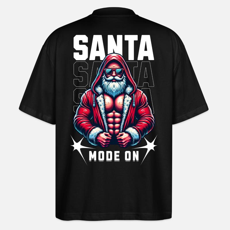 Mode Père Noël activé - T-shirt bio Blaster 2.0 coupe oversize Stanley/Stella Unisexe - noir