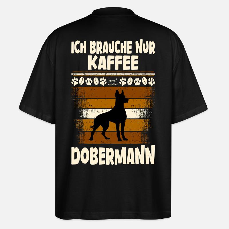 Dobermann - Stanley/Stella Oversized Unisex Bio T-Shirt Blaster 2.0 - Schwarz
