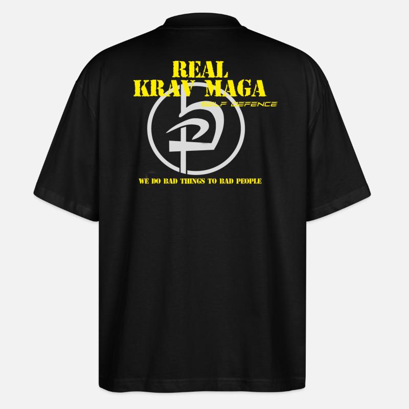 bad things Krav Maga - Stanley/Stella Oversized Unisex Bio T-Shirt Blaster 2.0 - Schwarz