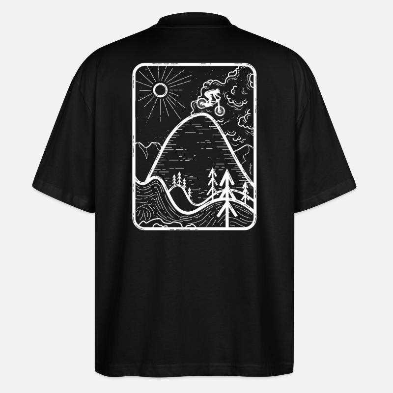 Downhill - Stanley/Stella Oversized Unisex Bio T-Shirt Blaster 2.0 - Schwarz
