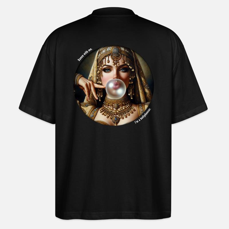 Bubblegum Danseuse du ventre - T-shirt bio Blaster 2.0 coupe oversize Stanley/Stella Unisexe - noir