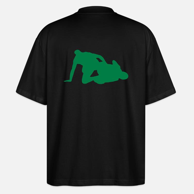 Grappling Leg Control Silhouette - Stanley/Stella Oversized Unisex Bio T-Shirt Blaster 2.0 - Schwarz