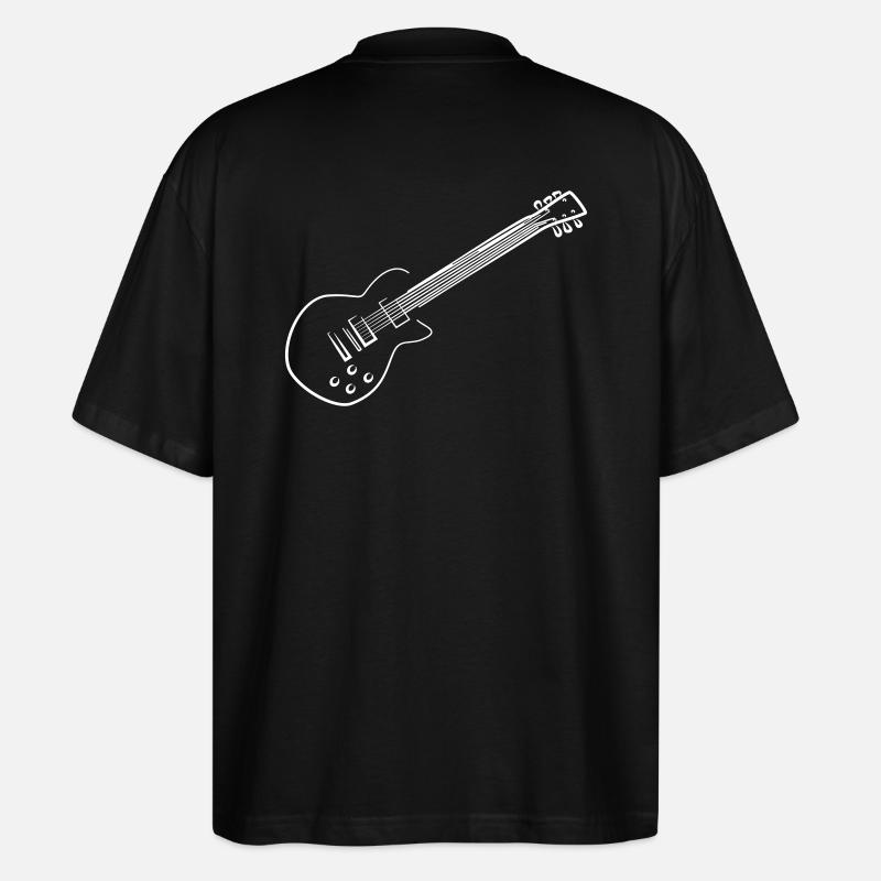 E-Gitarre - Stanley/Stella Oversized Unisex Bio T-Shirt Blaster 2.0 - Schwarz
