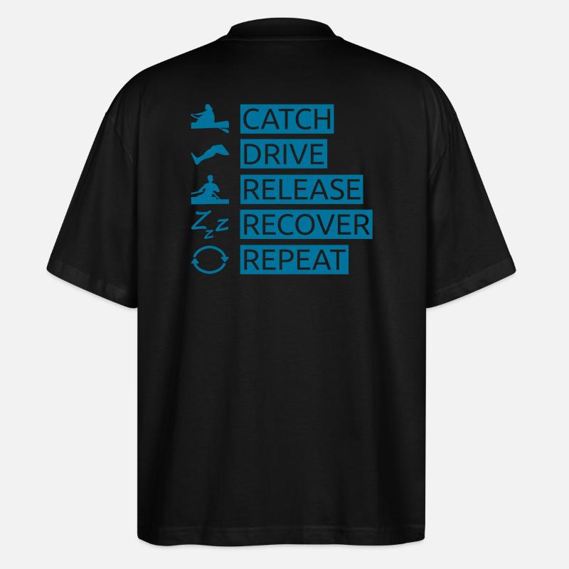 Der Ruderschlag | Rowing - Stanley/Stella Oversized Unisex Bio T-Shirt Blaster 2.0 - Schwarz