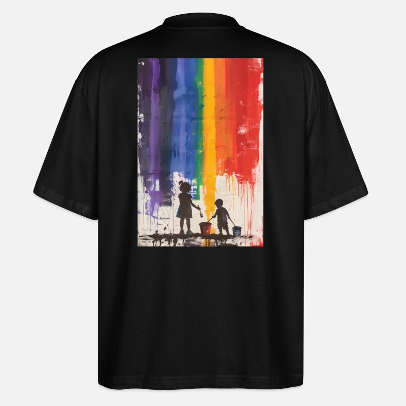 Farbenfroh - Stanley/Stella Oversized Unisex Bio T-Shirt Blaster 2.0 - Schwarz