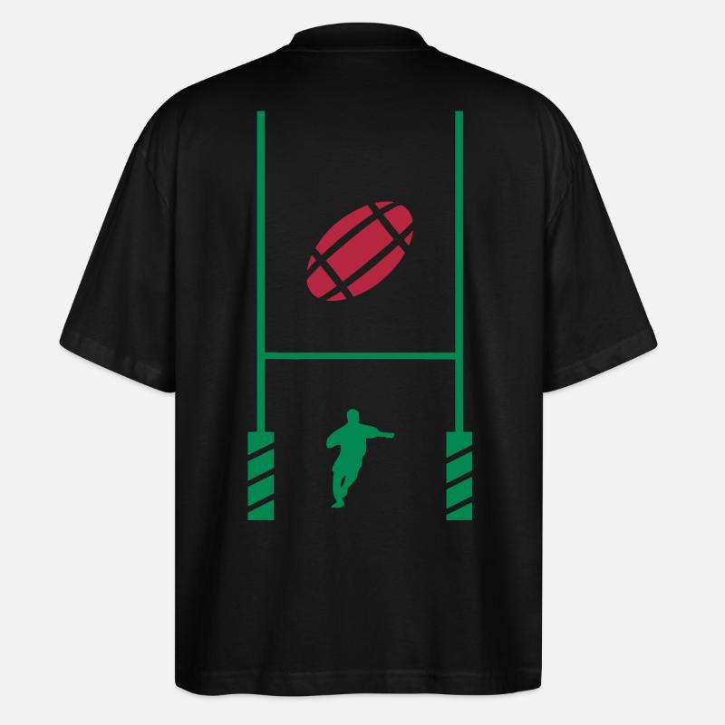 Rugby-Test 2 - Stanley/Stella Oversized Unisex Bio T-Shirt Blaster 2.0 - Schwarz