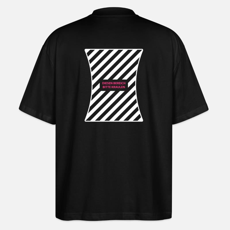 Bitte kraulen - Stanley/Stella Oversized Unisex Bio T-Shirt Blaster 2.0 - Schwarz