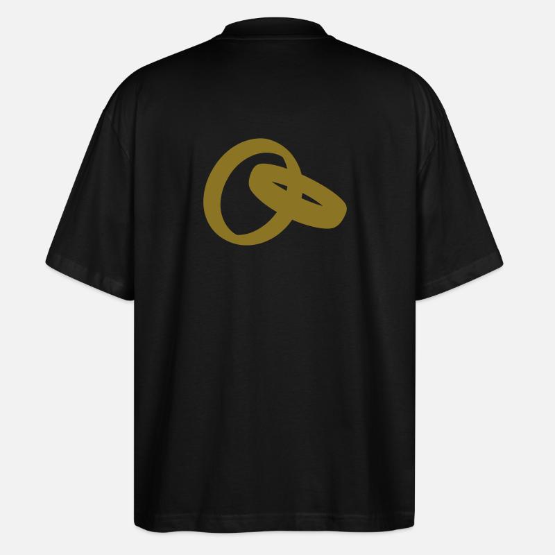 Wedding Rings | Eheringe - Stanley/Stella Oversized Unisex Bio T-Shirt Blaster 2.0 - Schwarz