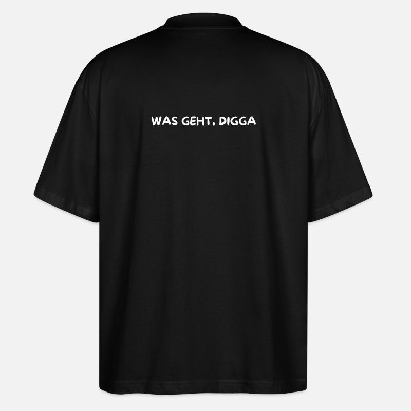 "Digga" Merch - Stanley/Stella Oversized Unisex Bio T-Shirt Blaster 2.0 - Schwarz