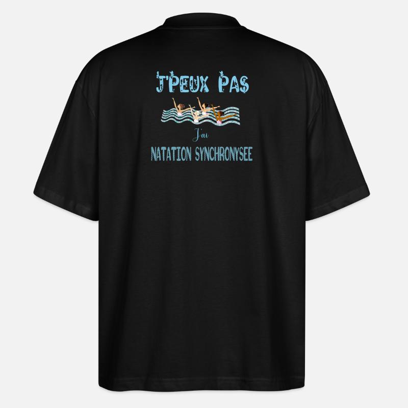 j'peux pas j'ai natation synchronisee - T-shirt bio Blaster 2.0 coupe oversize Stanley/Stella Unisexe - noir
