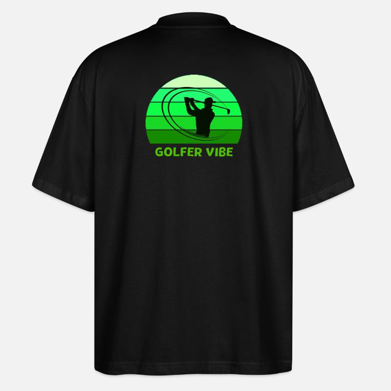 golf, golfer, golffan - Stanley/Stella Oversized Unisex Bio T-Shirt Blaster 2.0 - Schwarz