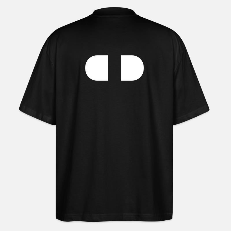 Controller-Split-White - Stanley/Stella Oversized Unisex Organic T-shirt Blaster 2.0 - black
