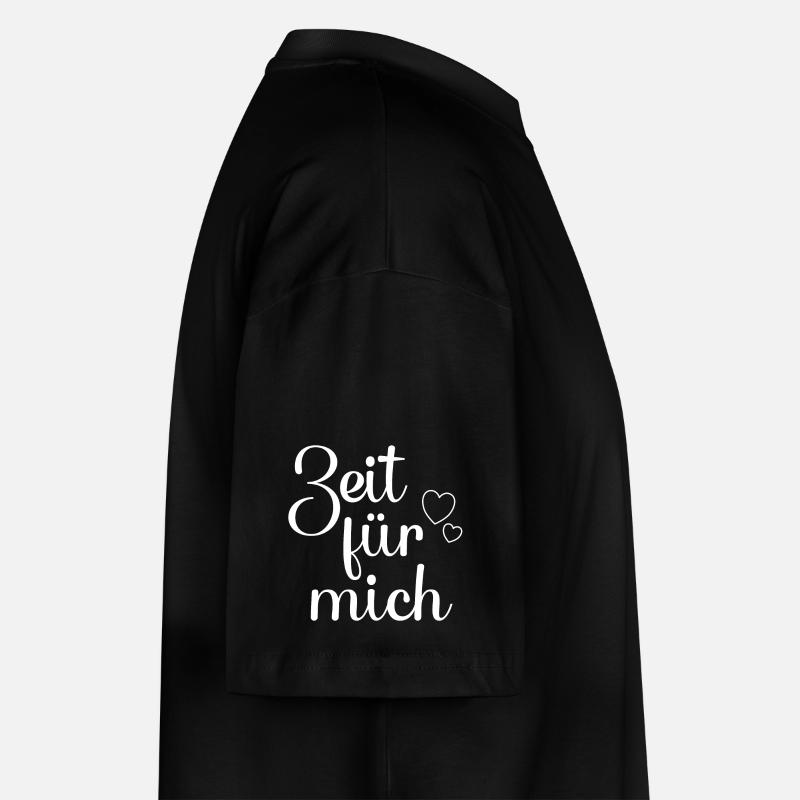 Zeit für mich hell - Stanley/Stella Oversized Unisex Bio T-Shirt Blaster 2.0 - Schwarz