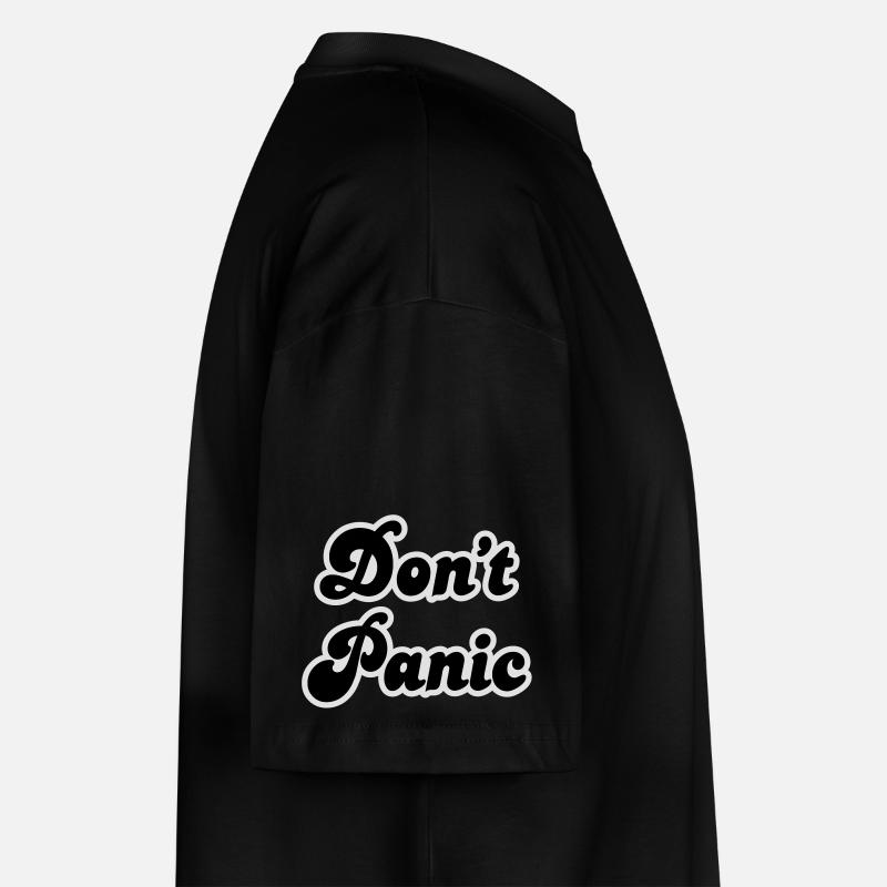 Don't panic - Stanley/Stella Oversized Unisex Bio T-Shirt Blaster 2.0 - Schwarz