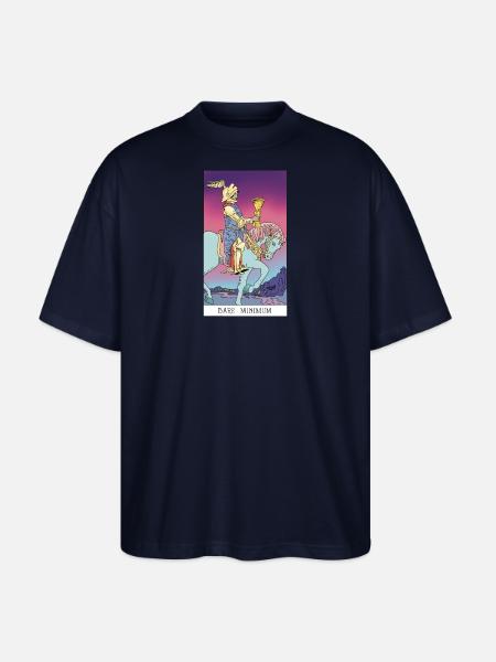 Tarot Ritter der Kelche - Bare minimum - Stanley/Stella Oversized Unisex Bio T-Shirt Blaster 2.0 - Navy