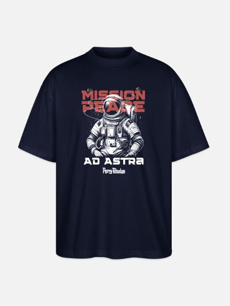 MISSION PEACE - Ad Astra - Stanley/Stella Oversized Unisex Bio T-Shirt Blaster 2.0 - Navy