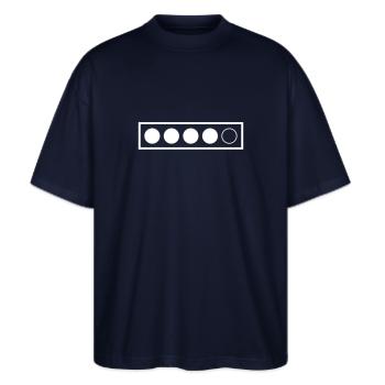 Biathlon (dh) - Stanley/Stella Oversized Unisex Bio T-Shirt Blaster 2.0 - Navy - Vorne - Alina (178cm) & Michal (187cm)