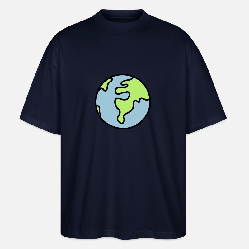 Globus - Welt - Stanley/Stella Oversized Unisex Bio T-Shirt Blaster 2.0 - Navy