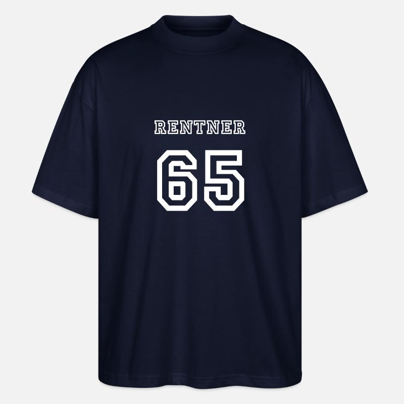Rentner 65 - Stanley/Stella Oversized Unisex Bio T-Shirt Blaster 2.0 - Navy