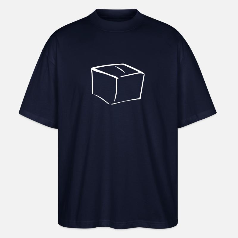 Packet,Papier,Post,Geschäft,Kasten,Versand - Stanley/Stella Oversized Unisex Bio T-Shirt Blaster 2.0 - Navy