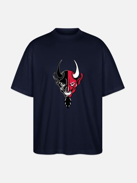 Devil evil dangerous cool - Stanley/Stella Oversized Unisex Organic T-shirt Blaster 2.0 - navy