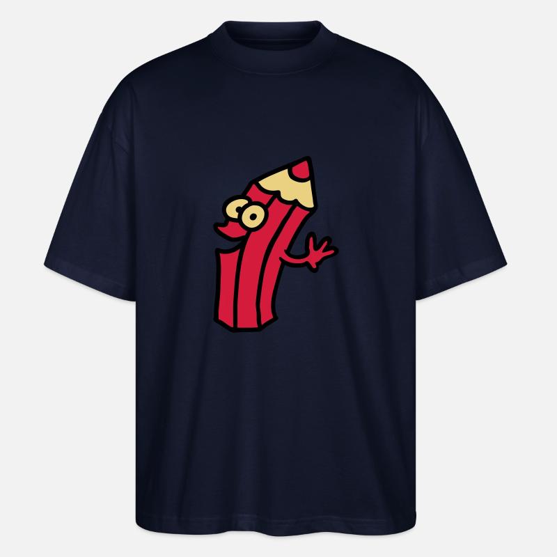 fröhlicher stift - Stanley/Stella Oversized Unisex Bio T-Shirt Blaster 2.0 - Navy