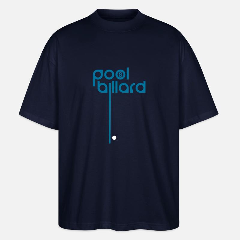 POOL BILLARD - Stanley/Stella Oversized Unisex Bio T-Shirt Blaster 2.0 - Navy