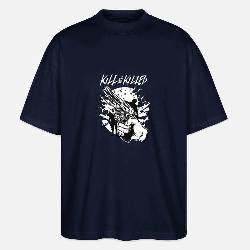 Zombie Acopalypse - Stanley/Stella Oversized Unisex Bio T-Shirt Blaster 2.0 - Navy