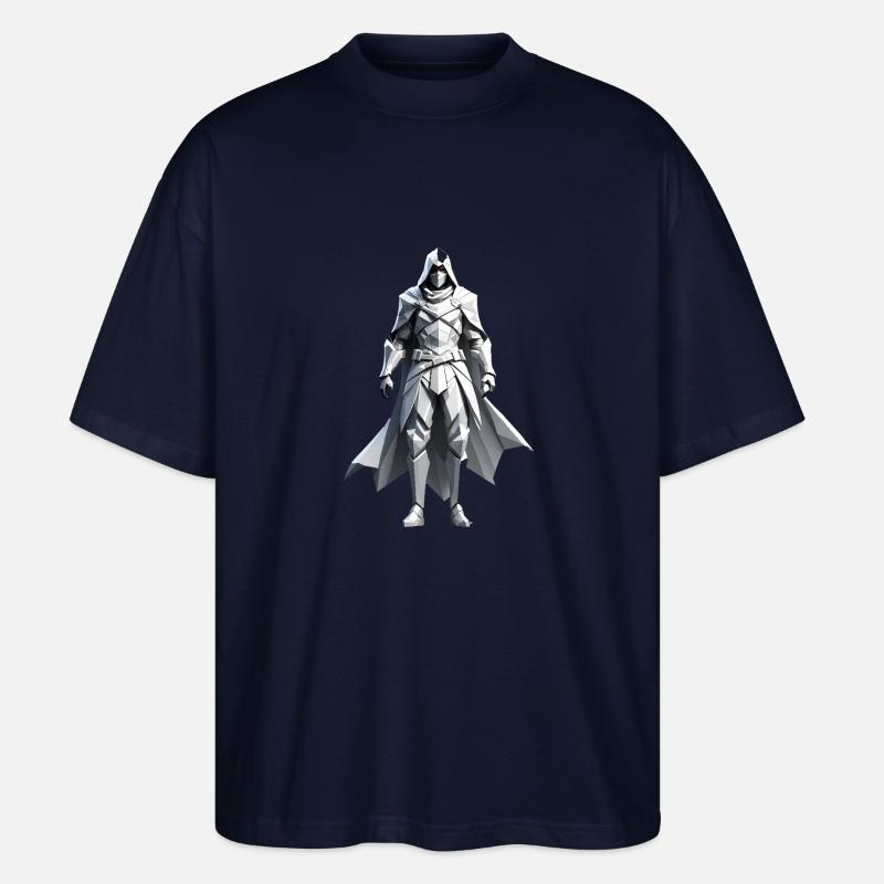 Assassin - Low Poly Videogame Design - Stanley/Stella Oversized Unisex Bio T-Shirt Blaster 2.0 - Navy