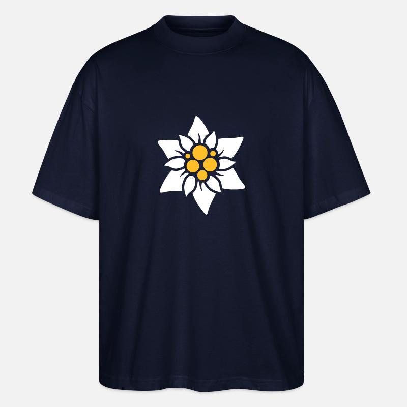 Edelweiß - Stanley/Stella Oversized Unisex Bio T-Shirt Blaster 2.0 - Navy