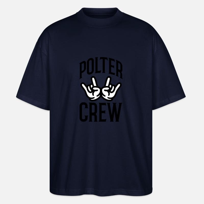 Polter Crew Polterabend - Stanley/Stella Oversized Unisex Bio T-Shirt Blaster 2.0 - Navy