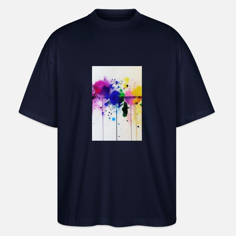 Farbspritzer - Stanley/Stella Oversized Unisex Bio T-Shirt Blaster 2.0 - Navy